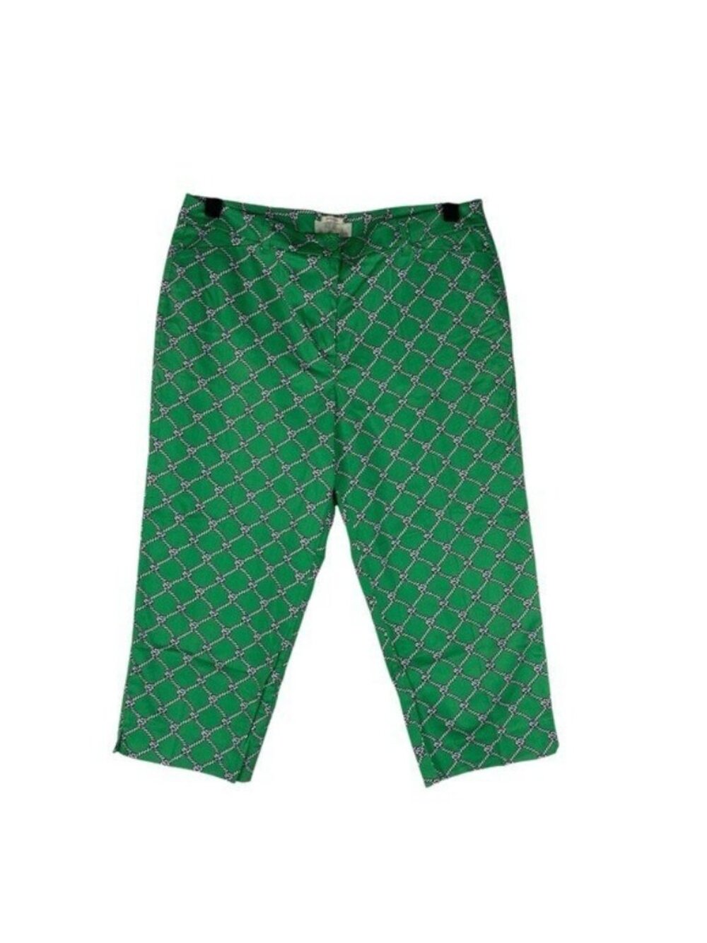 Talbots Crop Pants 14 Green